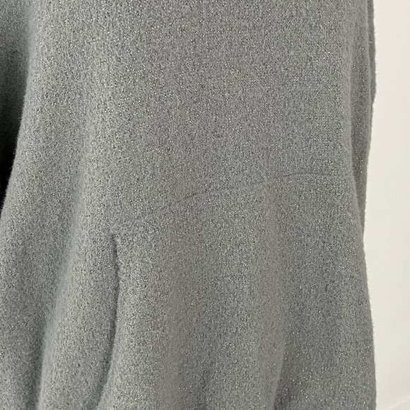 Express Cowl Neck Drawstring Waist Sweater Sz Small- Grey - Picture 4 of 9